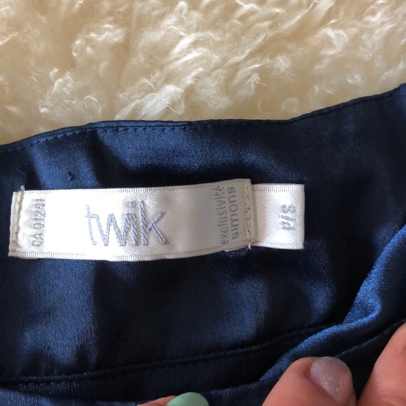 Silvery blue skirt - Picture 3 of 3